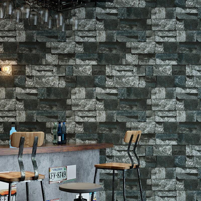 Water-Resistant Brick Look Wall Covering 20.5" by 31' Retro Wallpaper Roll for Home Decoration