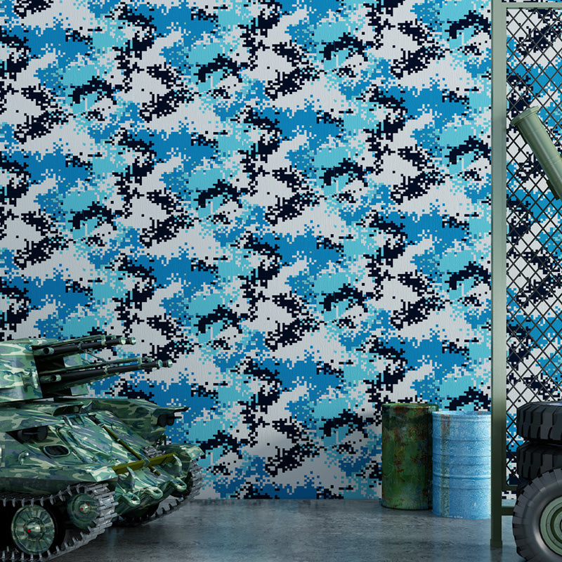 Military Camouflage Wallpaper Roll for Theme Restaurant Decoration, 57.1 sq ft. Wall Covering in Neutral Color