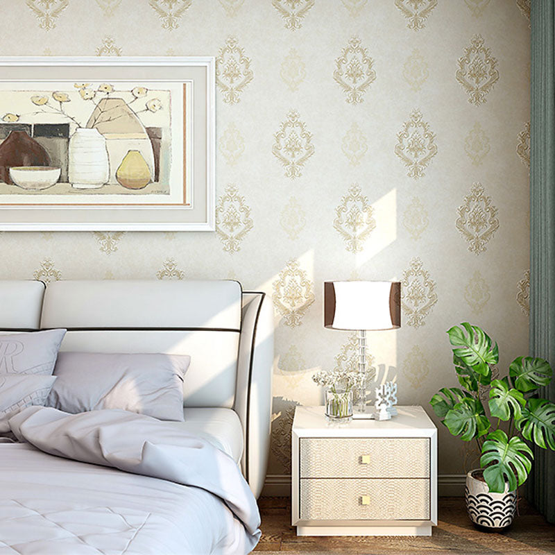 Nostalgic Blossoms Wall Decor in Soft Color Bedroom Wallpaper Roll, Non-Pasted, 33' by 20.5"