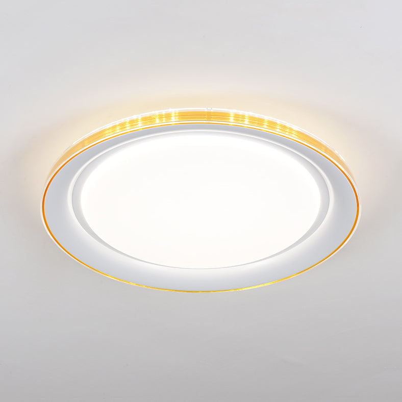 Macaron Modern Circular Ceiling Mount Light Acrylic Undertint LED Ceiling Lamp for Office