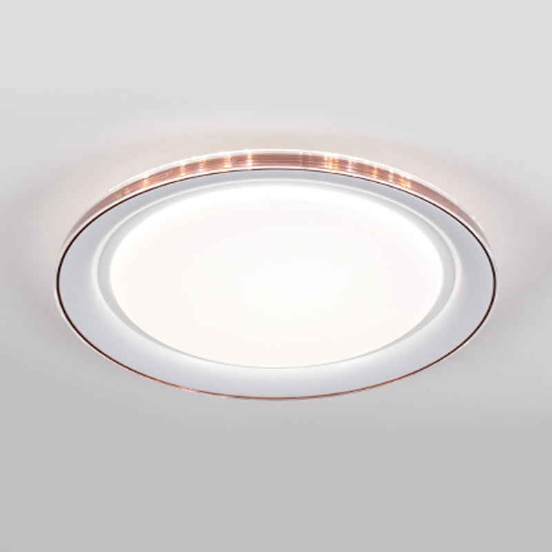 Macaron Modern Circular Ceiling Mount Light Acrylic Undertint LED Ceiling Lamp for Office