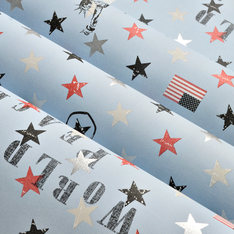 Novelty 54.2-sq ft Wallpaper Star Pattern Non-Pasted Wall Decor in Multi-Color for Kids Room