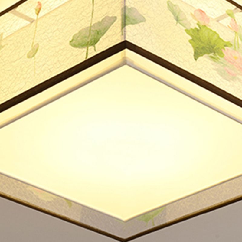 Geometry Ceiling Fixtures Contemporary Style Fabric Ceiling Mounted Lights