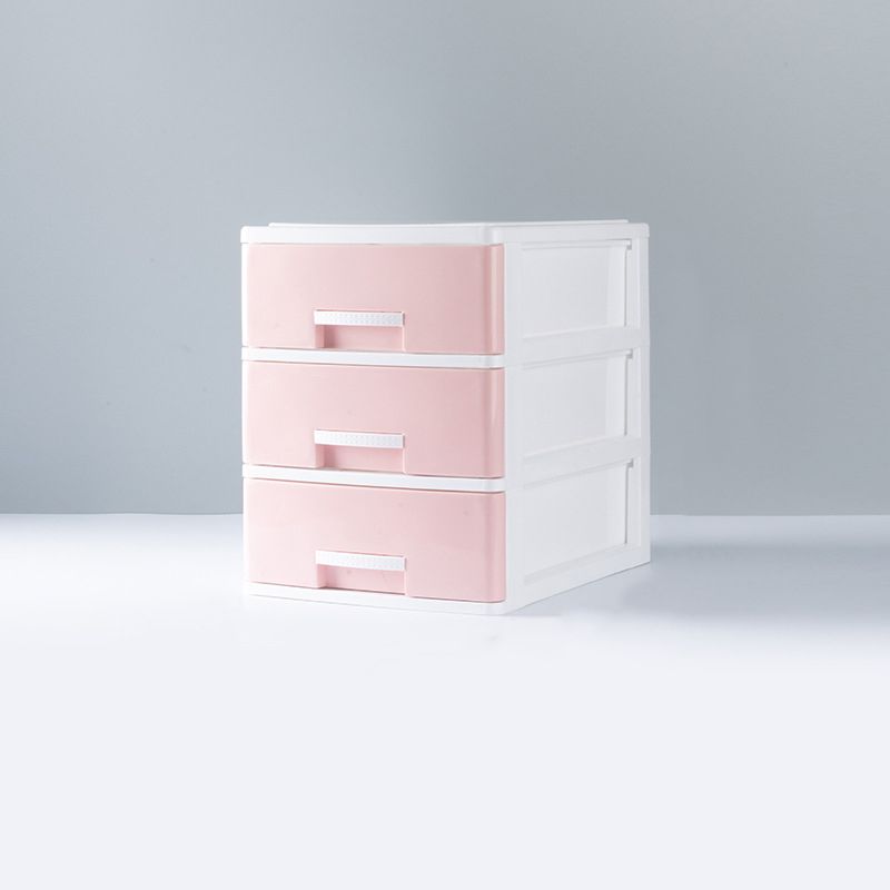 Contemporary Lateral Filing Cabinet Plastic Home or Office File Cabinet with Drawers