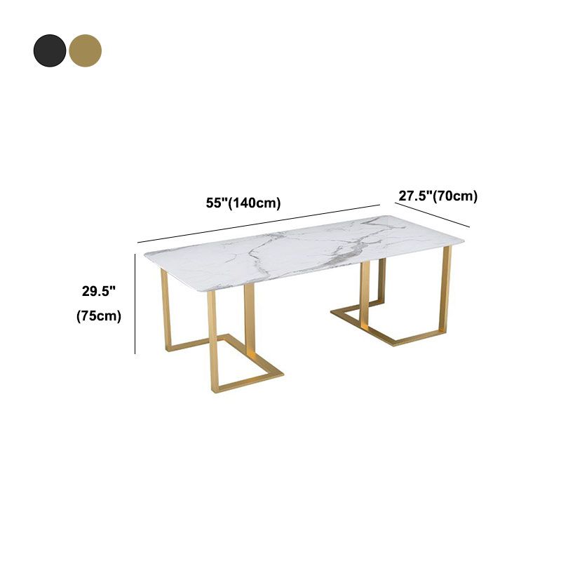 Sintered Stone Curved Meeting Table Home Office Luxury Writing Desk