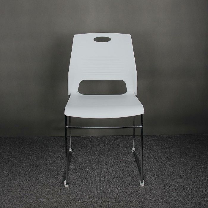 Modern Plastic and Steel Desk Chair with Low Back Home Office Chair