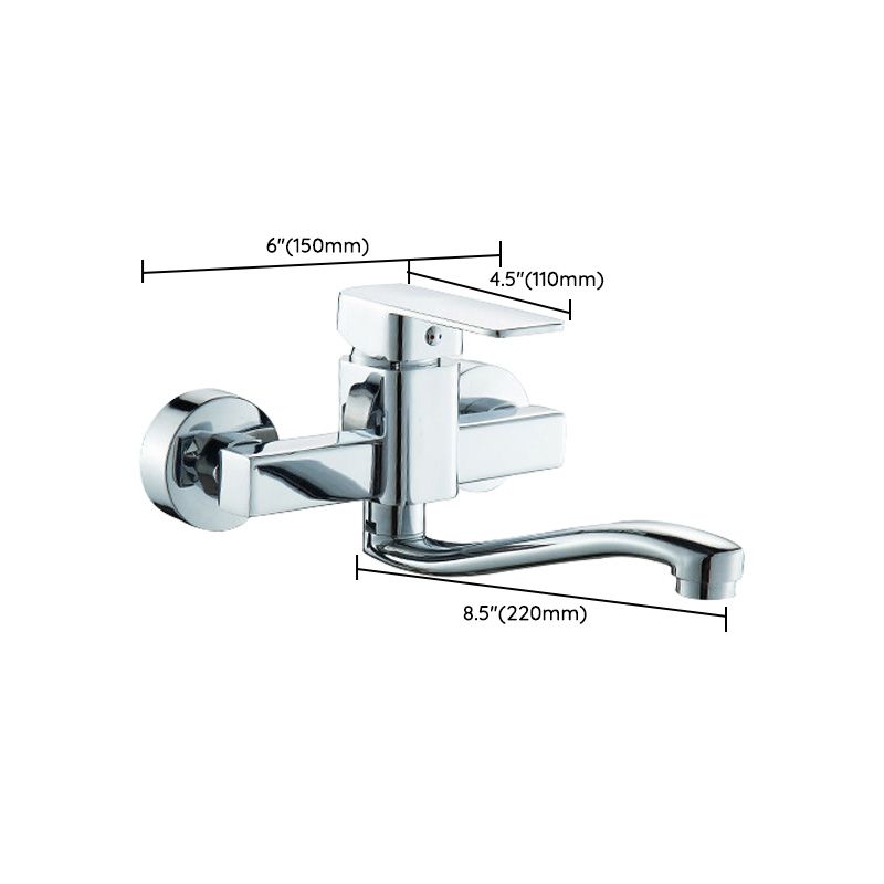 Centerset Bathroom Sink Faucet Single-handle Swivel Spout Centerset Faucet