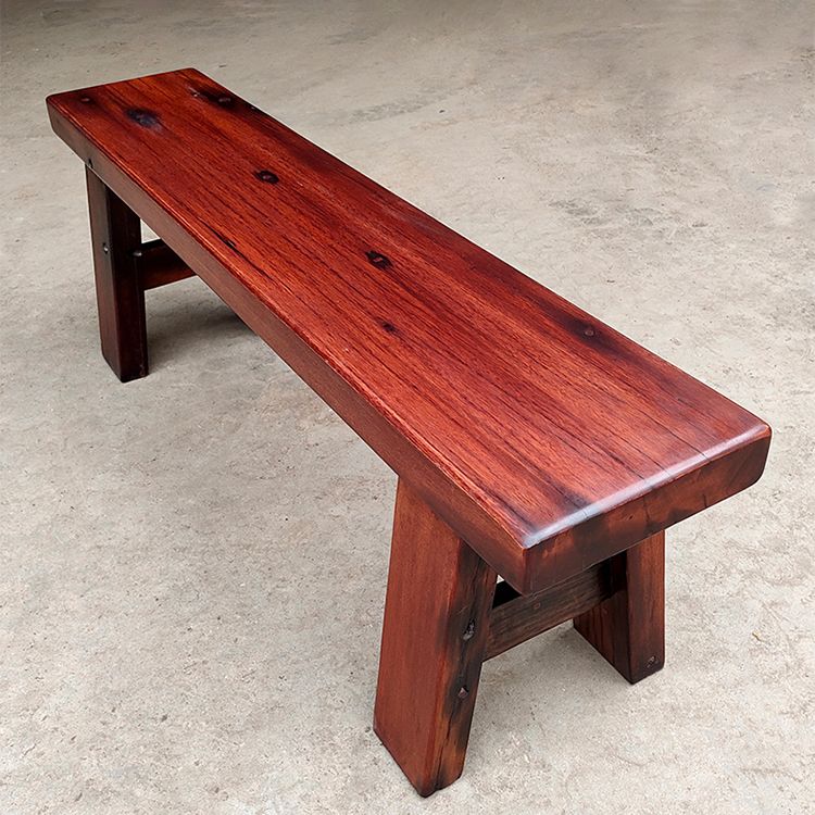 Solid Wood Thickened Dining Bench, Traditional 16"H Seating Bench  with Legs