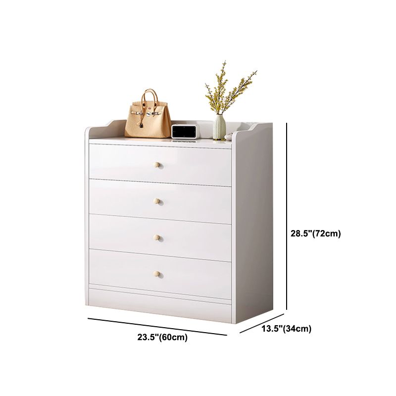 Bedside Storage Chest Dresser Modern Style Wooden Storage Chest for Bedroom