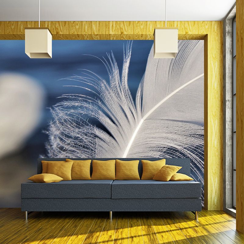 Photography Wall Mural Feather Stain Resistant Decorative Bedroom Murals