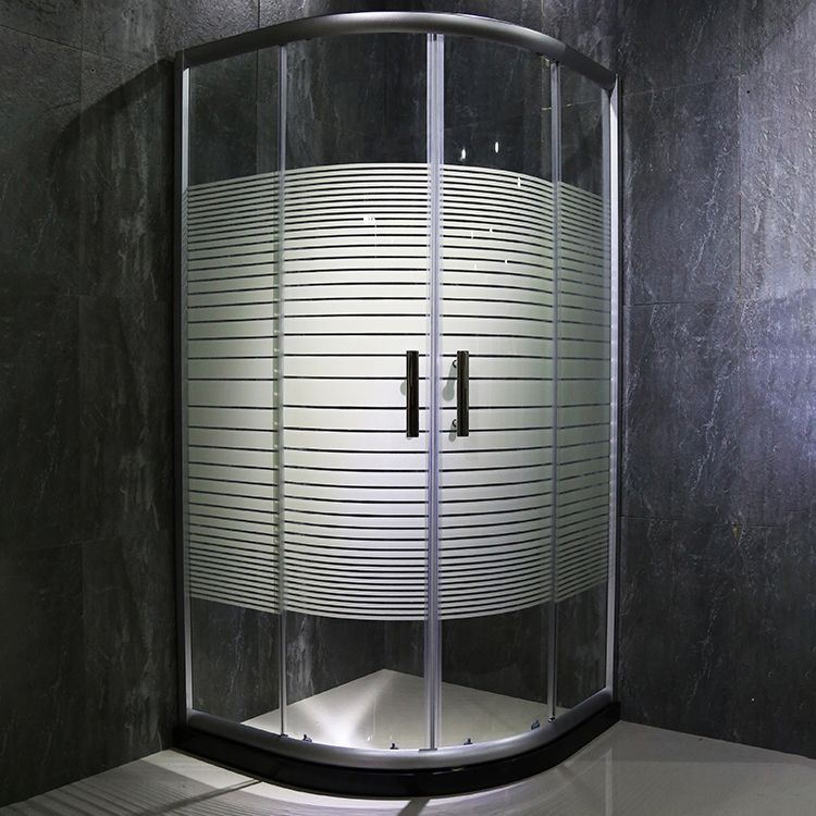 Full Frame Arc Sector Tempered Glass Shower Room Partition Screen