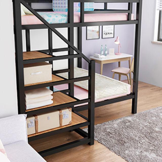 Contemporary No Theme Bunk Bed/Loft Bed in Metal with Guardrails