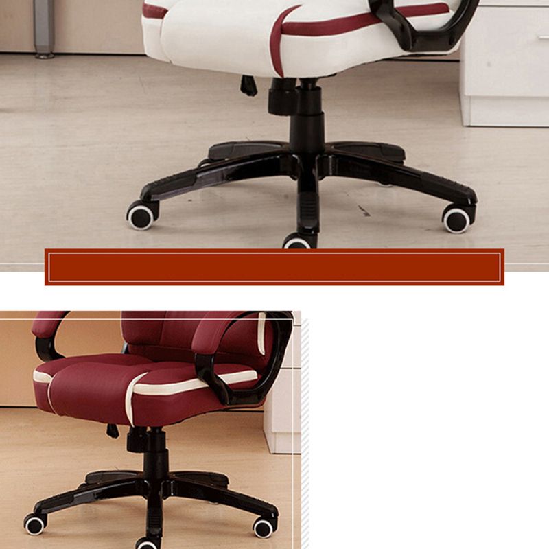 Modern Padded Arms Managers Chair Height-adjustable Executive Chair with Wheels for Office