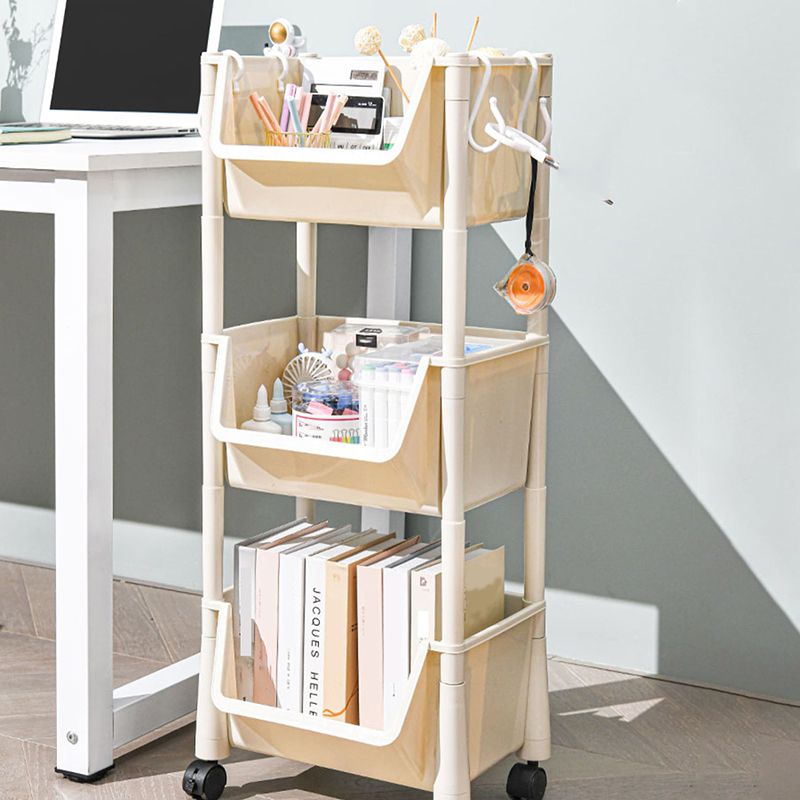 11.2" Wide Bookcase with Multi Shelves in White Bookcase for Living Room