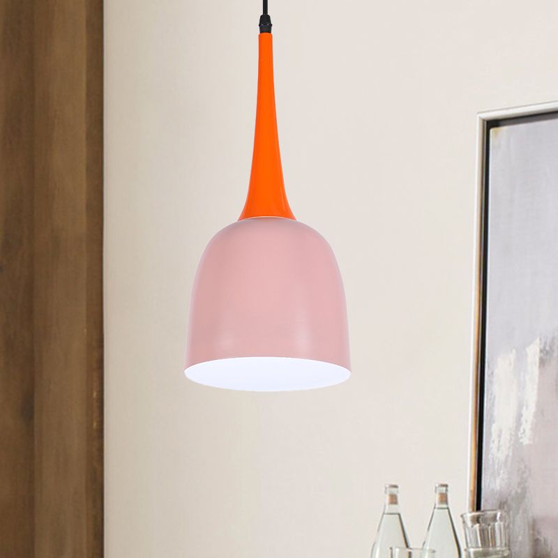 Emmer ijzeren plafond hanger magazijn 1 hoofd eetkamer ophanging licht in zwart/wit/roze