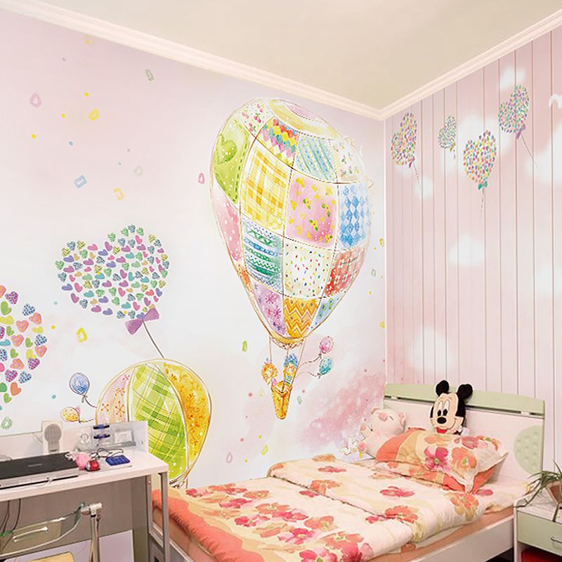 Giant Wall Covering Novelty Cartoon Balloon Wall Mural in Multi-Color