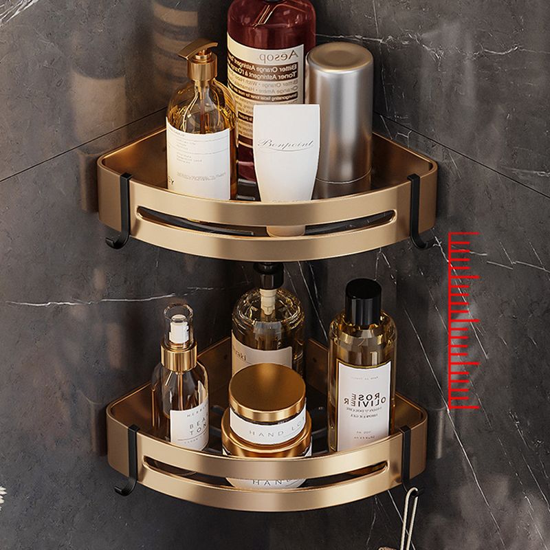 Black & Brass Bathroom Hardware Set Modern Stainless Bath Shelf/Towel Bar/Paper Holder