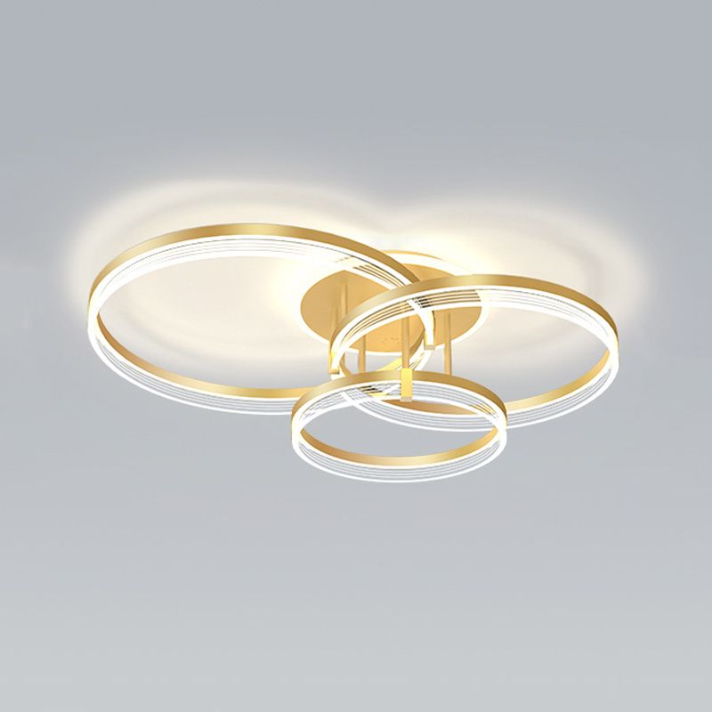 Ring Shape Flush Mount Ceiling Light Modern Fixture Flush Mount Lamp for Living Room