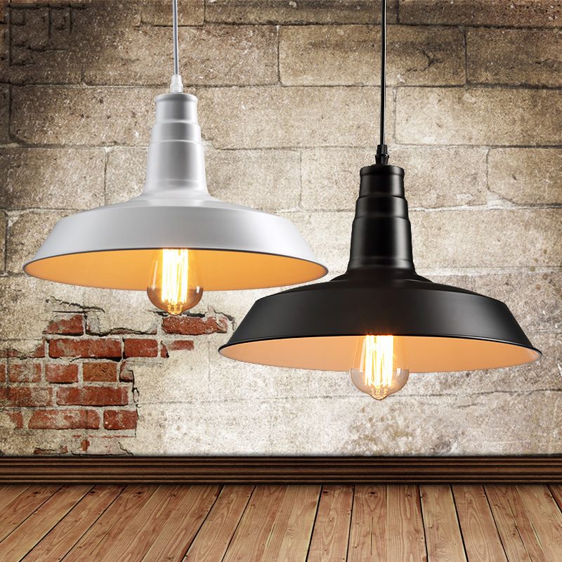 1-Light Hanging Barn Pendant Lighting Fixtures Industrial Metal Pendants for Dinning Room