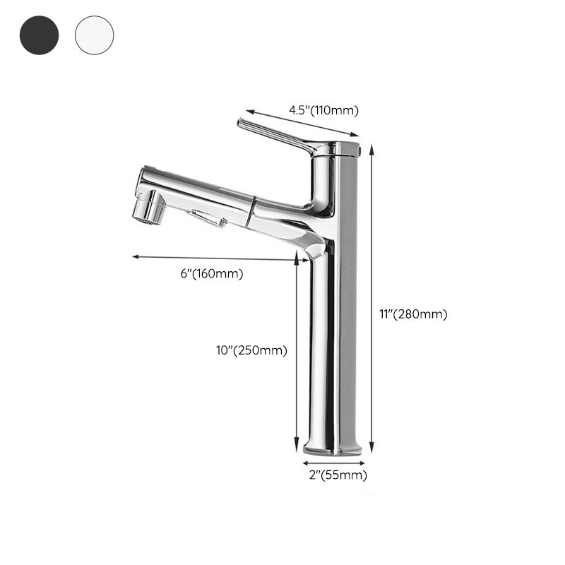 Modern Centerset Faucet Copper Centerset Lavatory Faucet for Bathroom