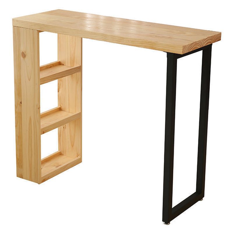 Contemporary Style Wooden Table Dining Bar Counter Table for Kitchen