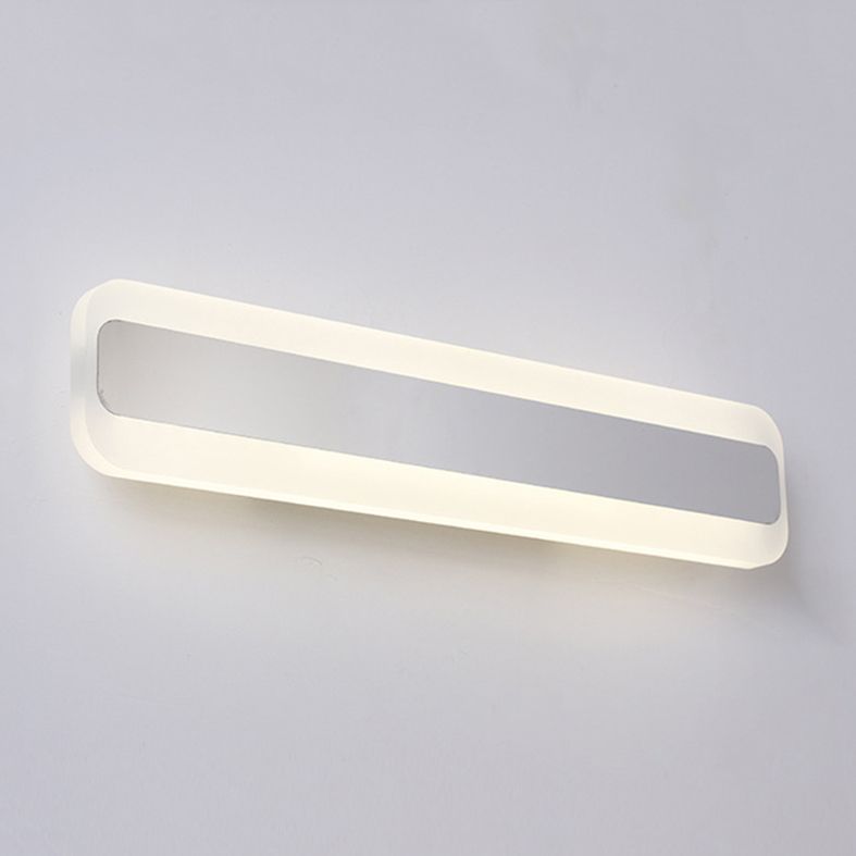 Rectangle Acrylic LED Vanity Mirror Light Modern Style Minimalism Wall Mount Lamp for Bathroom