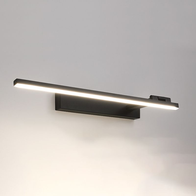 Metal lineal de la pared iluminación de la pared moderno espejo 1 lámpara de luz de pared ligera