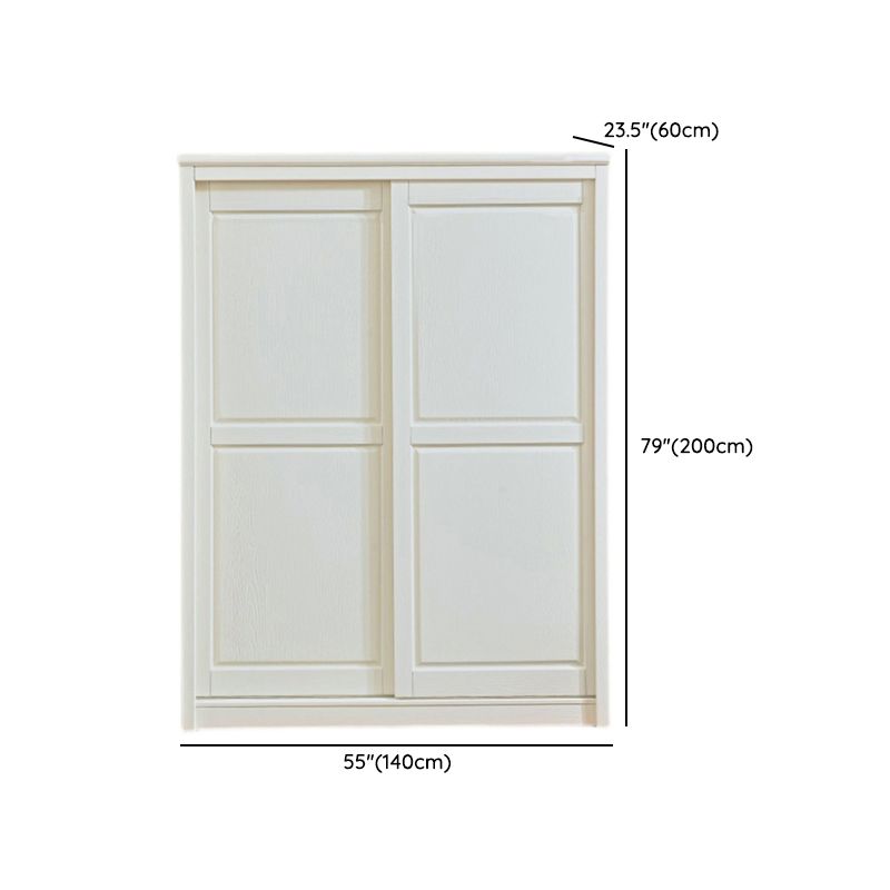 White Wooden Coat Locker High Gloss 1-Drawer Urban Kids Closet