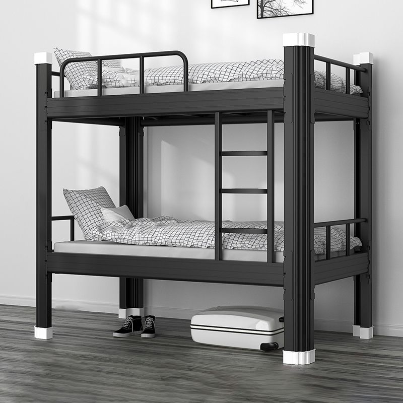 Modern Metal Platform Bed Open Frame Bunk Bed with Guardrail