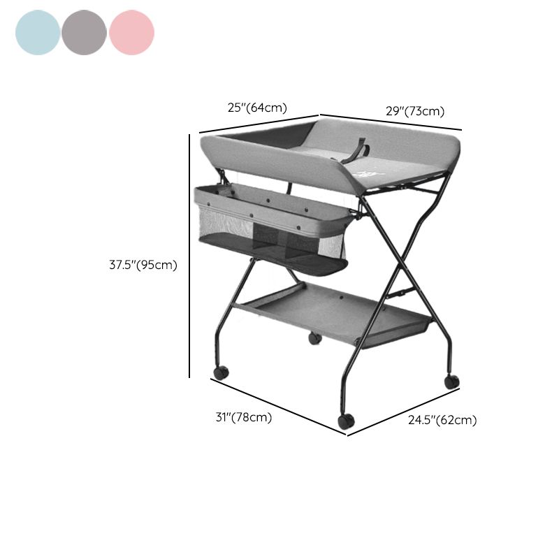 Modern Changing Table  Folding Baby Changing Table with Basket