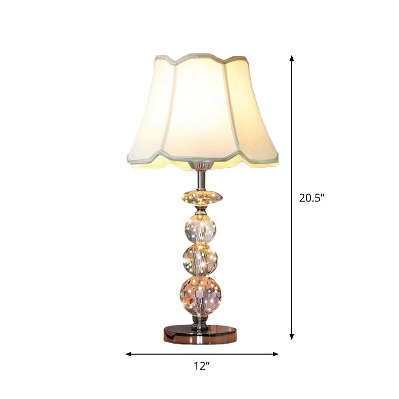 Ball Clear Crystal Lampe LAMPE MODERNE 1 BULBE BEIGE / CAFE