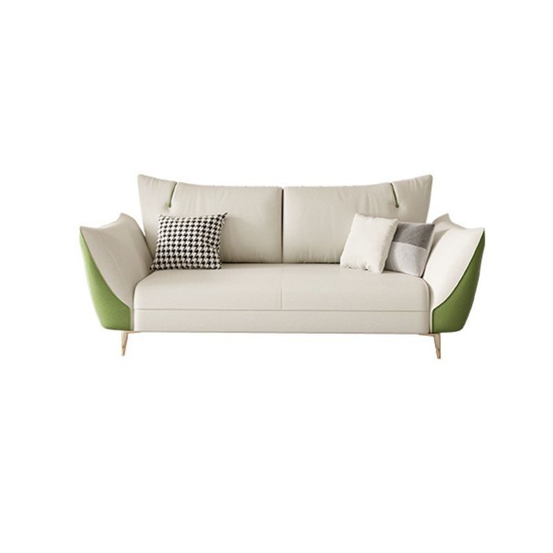 Scandinavian Beige Upholstery Sofa for Apartment and Living Room