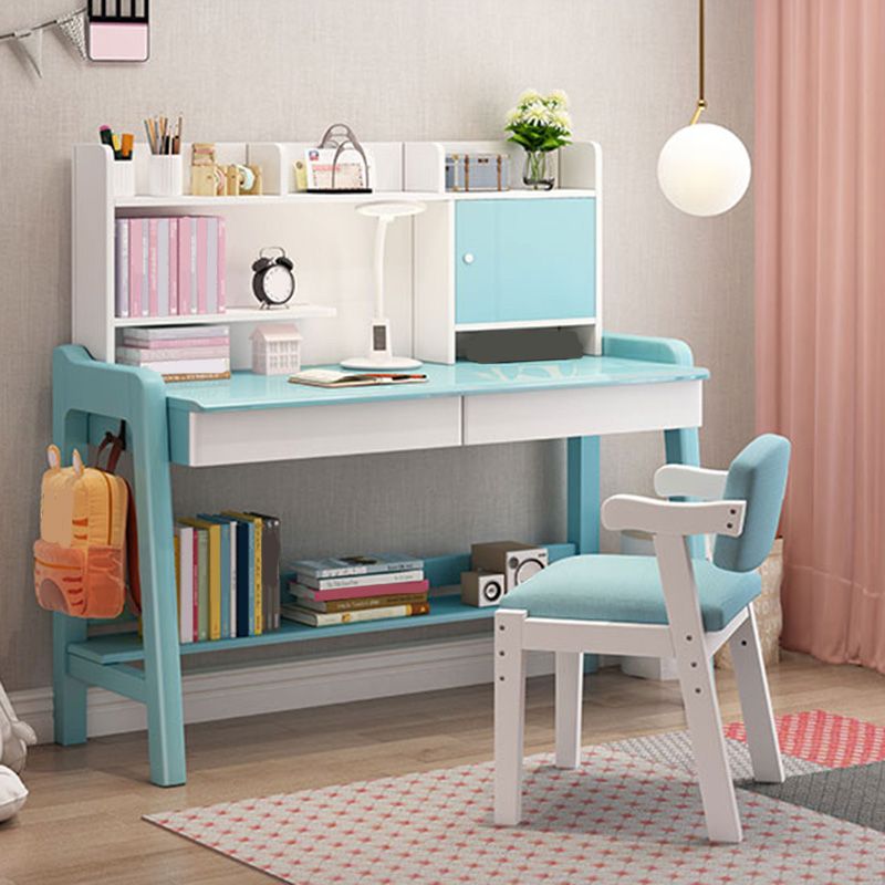 Wooden Writing Desk School Home Children's Adjustable Study Table