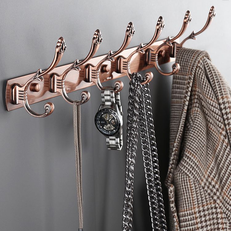 Modern Coat Hanger Metal Framed Wall-Mounted Coat Rack with Hooks