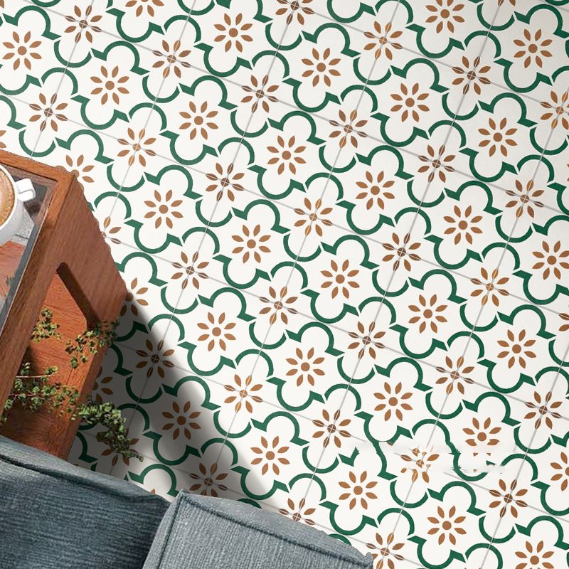 Modern Style Waterproof Floor Tile Moroccan Pattern Straight Edge Square Floor Tile