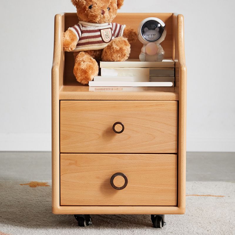 Solid Wood Lighting Not Included No Theme Kids Bedside Table with Drawers