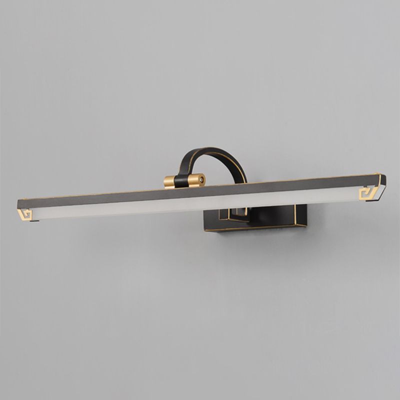 Modern Minimalist Style Streamlined Wall Mounted Vanity Lights Metal Vanity Lighting Fixtures for Bathroom