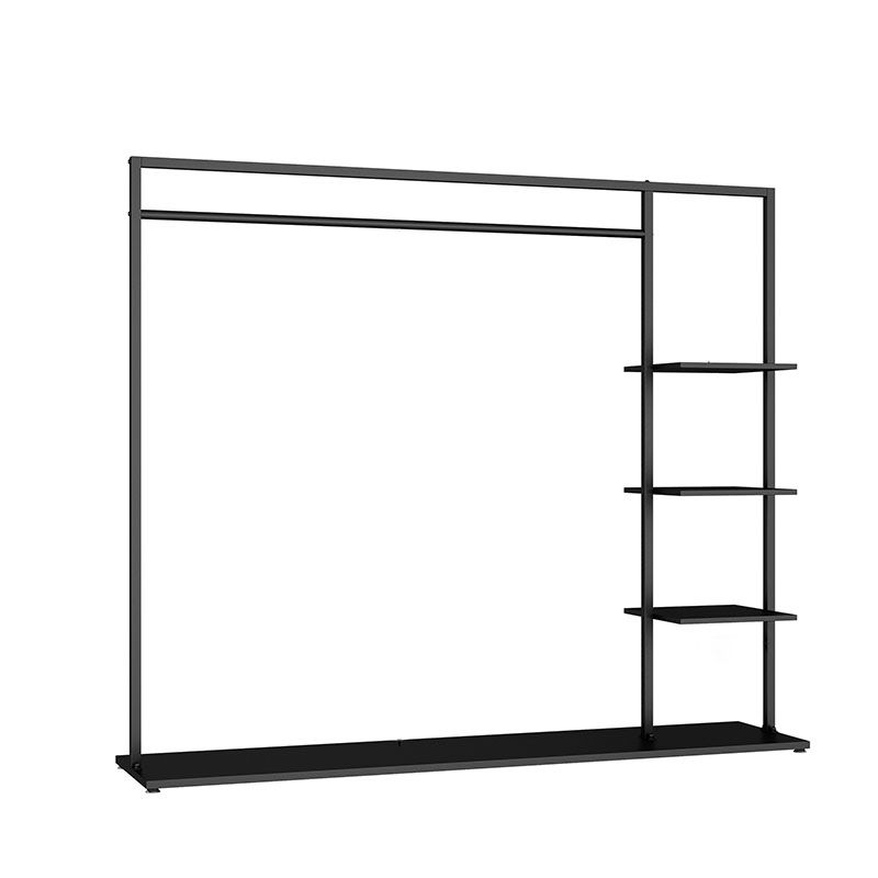 Contemporary Hall Stand Metal No Distressing Shelving Included Free Standing Coat Rack