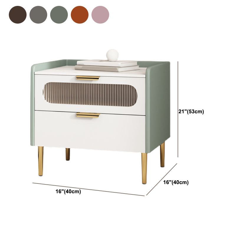 Modern Style Metal Iron Green/grey/pink/orange/coffee Nightstand