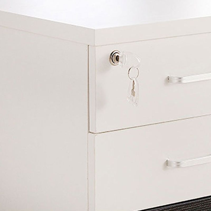 Contemporary Style Vertical Filing Cabinet Wood Filing Cabinet with Locking Storage