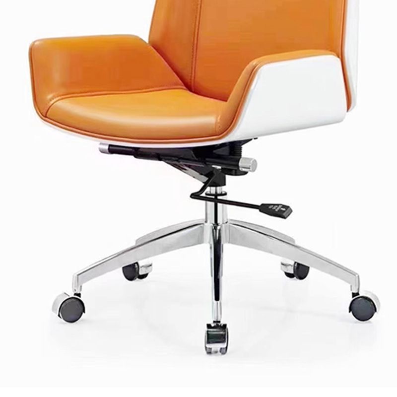 Modern Office Chair Tilt Mechanism Leather No Distressing Ergonomic Desk Chair