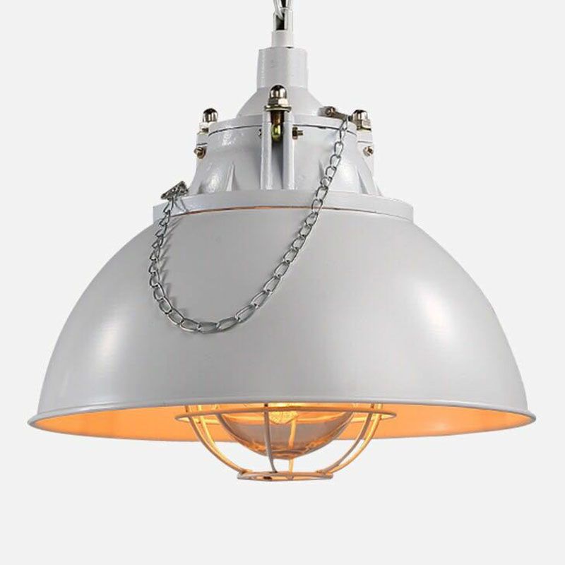 Antique Conical Shade Plafond Light Single Fer Pendre suspendu pour le restaurant