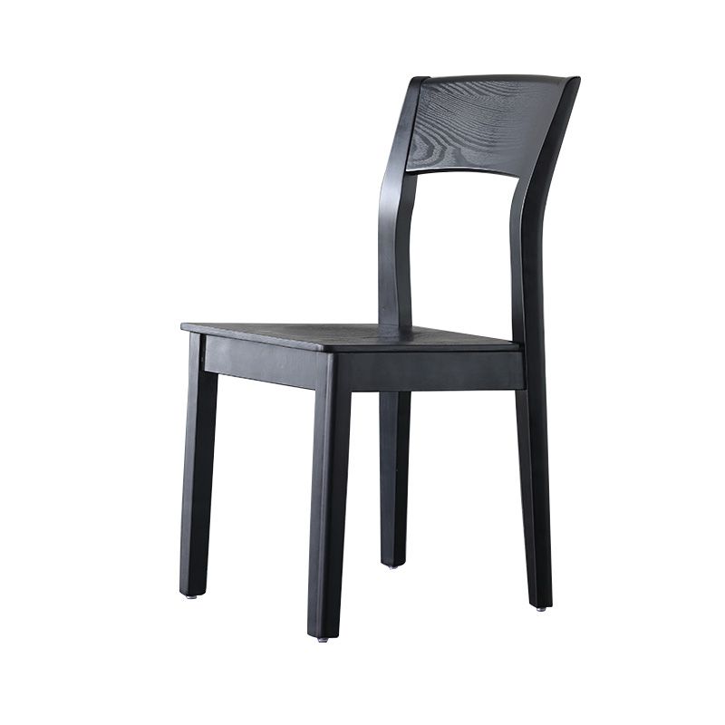 Armless Dining Chairs Modern Solid Wood Side Kitchen Chairs for Home