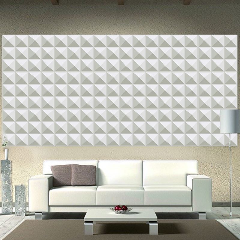 Modern Square Wall Paneling Peel and Stick Geometric Pattern Wall Paneling