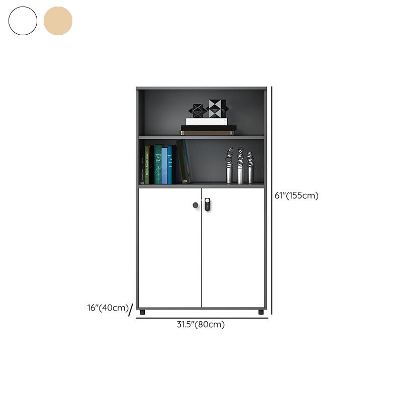 Modern File Cabinet Wooden Filing Cabinet with Lock Storage for Office