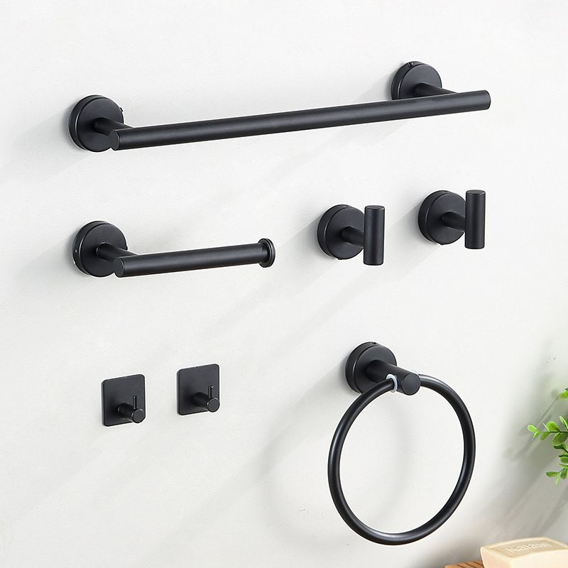 Modern Stainless Steel Bathroom Hardware Set Brushed Chrome Towel Bar/Ring & Robe Hooks