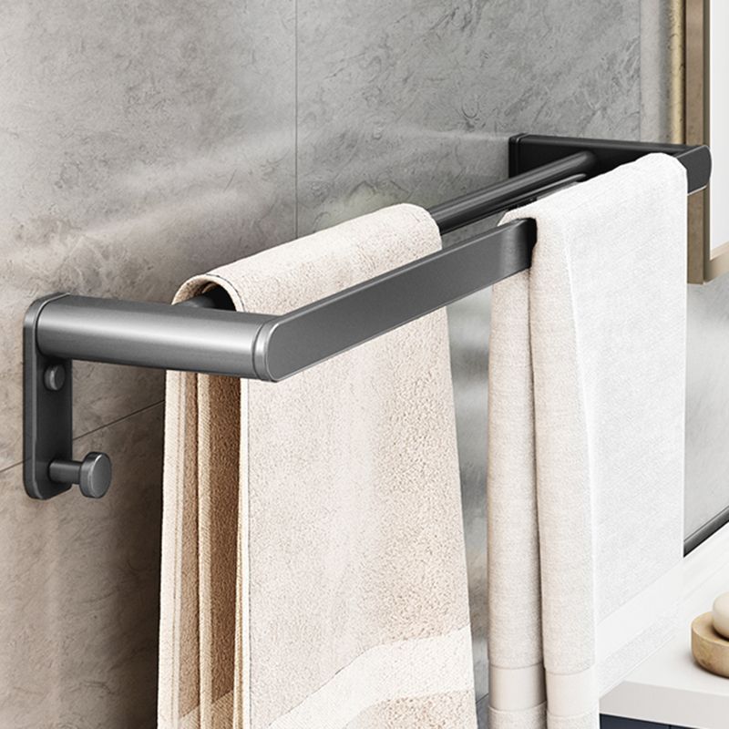 Matte Gray Bathroom Hardware Set Modern Bathroom Accessory Kit