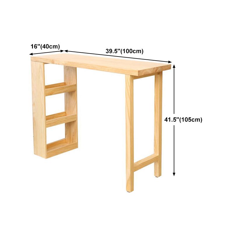 Modern Style Wooden Table Dining Wooden Bar Counter Table for Kitchen