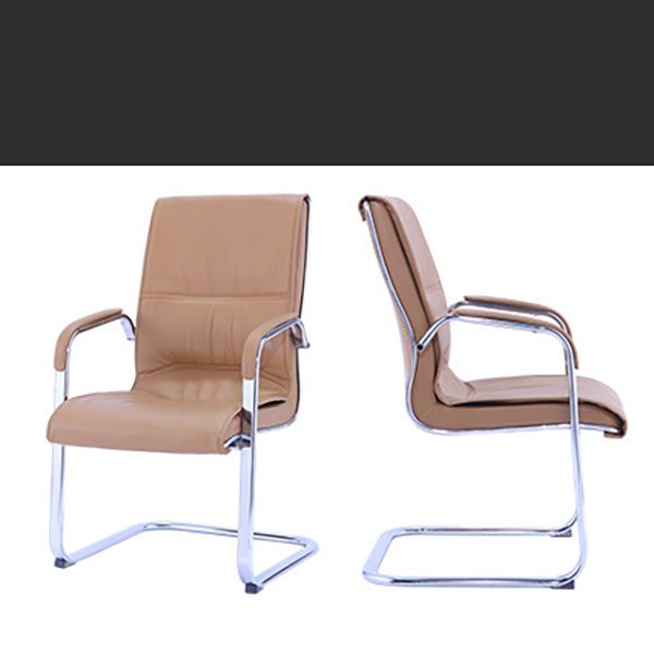 Contemporary PU Computer Chair Faux Leather and Chrome Frame Office Chair