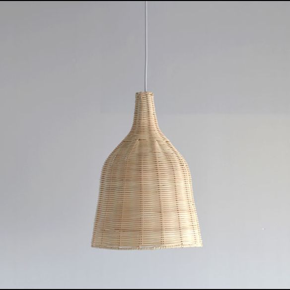 FAGGIORE CLUCHE Cloche Natural Coche Bamboo Lighting Assaling Lampada a 1 luce